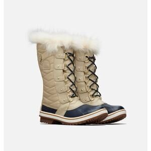Sorel Tofino II Canvas Curry Fawn Women Tall Snow Boot Waterproof Size 7.5